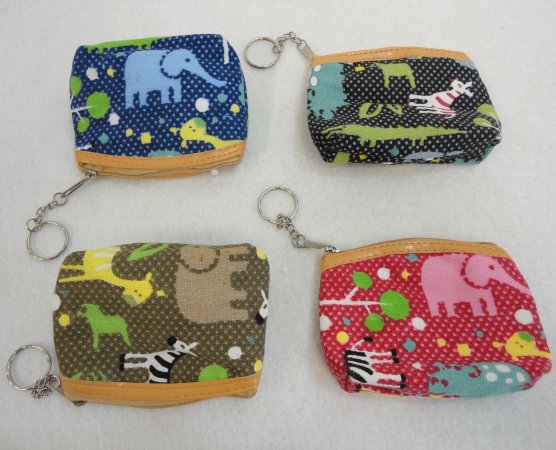 ''4.5''''x3.75'''' Zippered Change Purse [Zoo ANIMALs]''